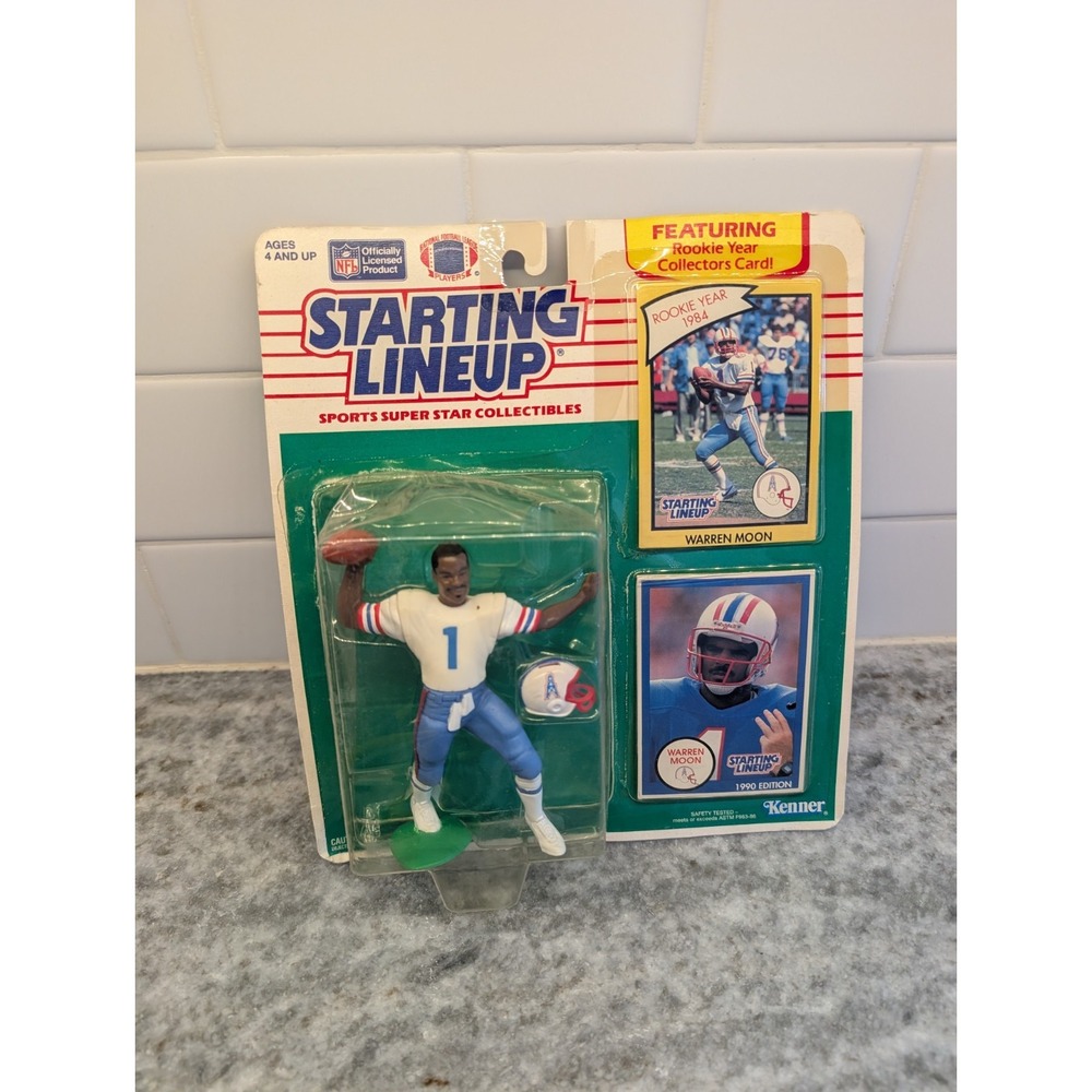 1990  WARREN‎ MOON - Starting Lineup Sports Figurine - Houston Oilers